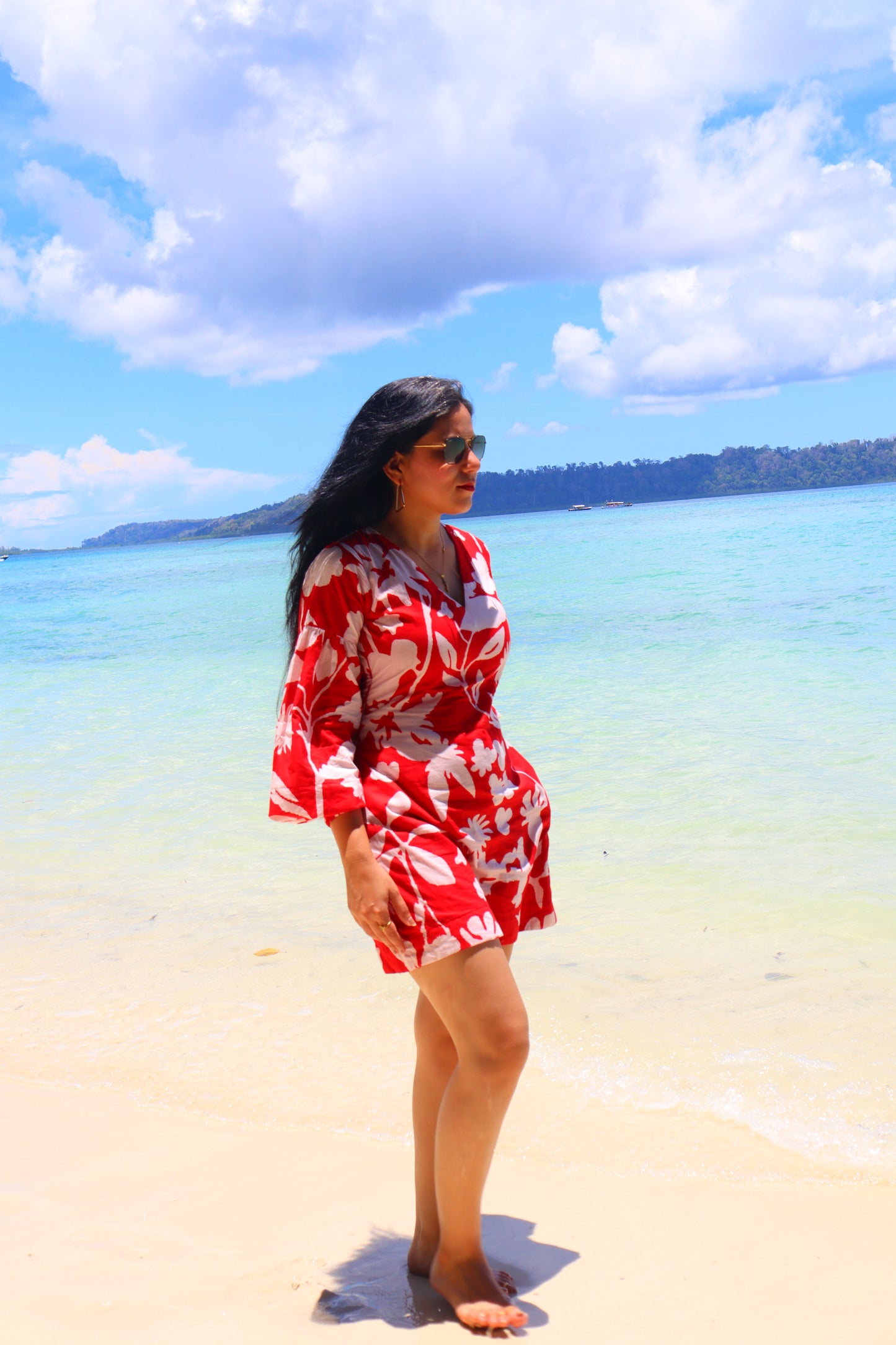 Red White Right Mini Dress