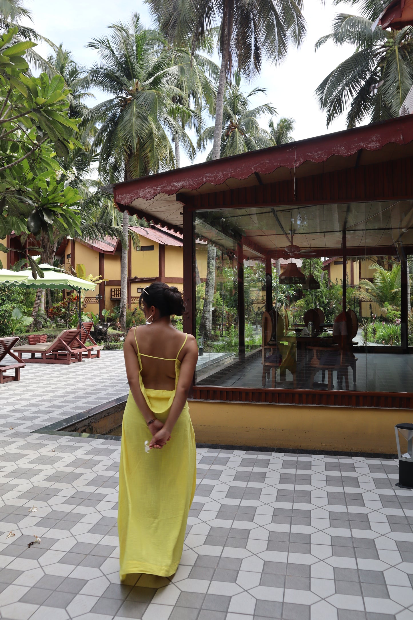 Golden Hour Fuchsia Backless Dress