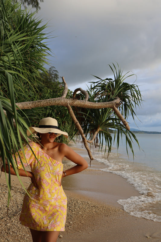Flower Child One Shoulder Dress