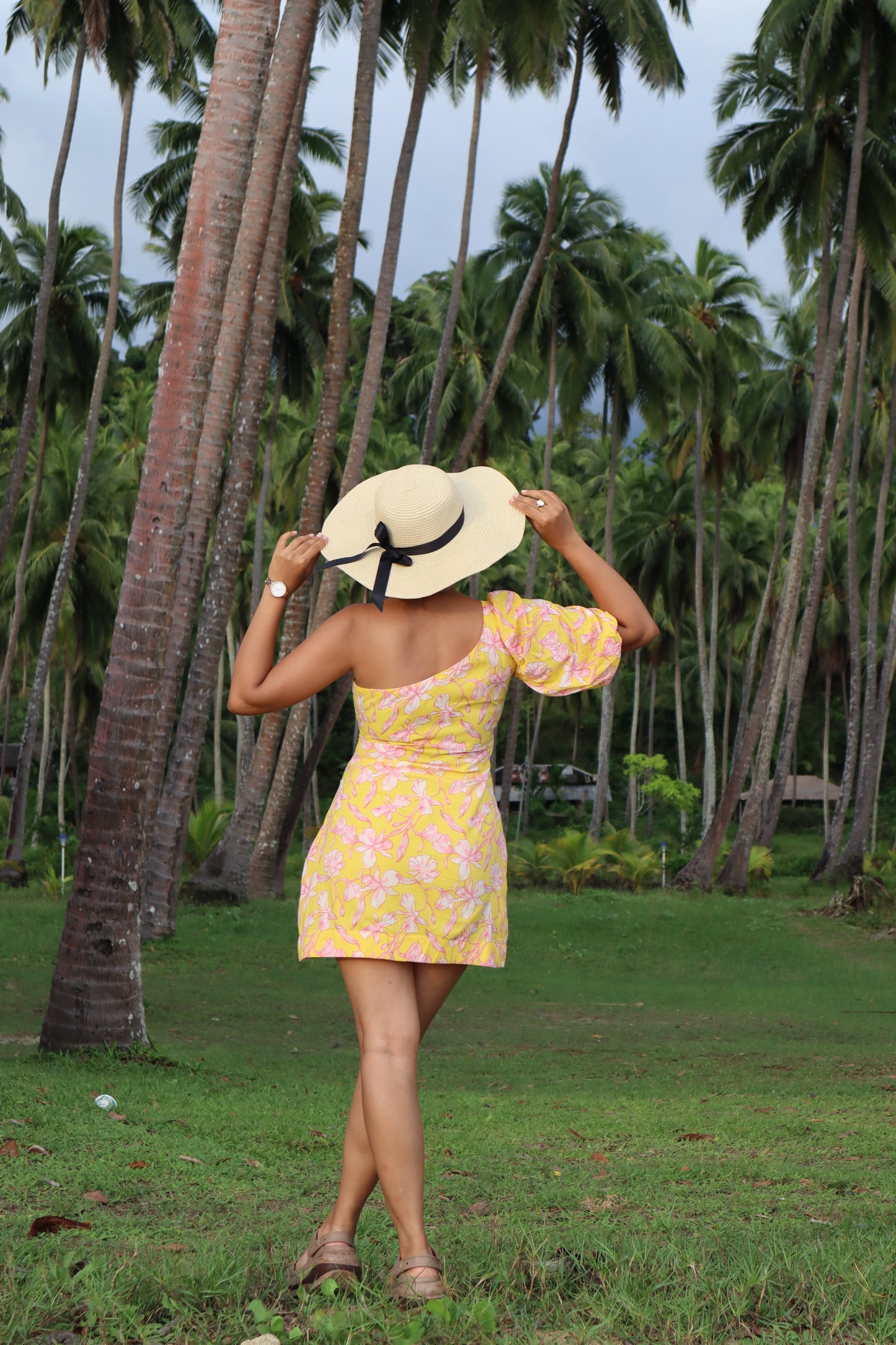 Flower Child One Shoulder Dress