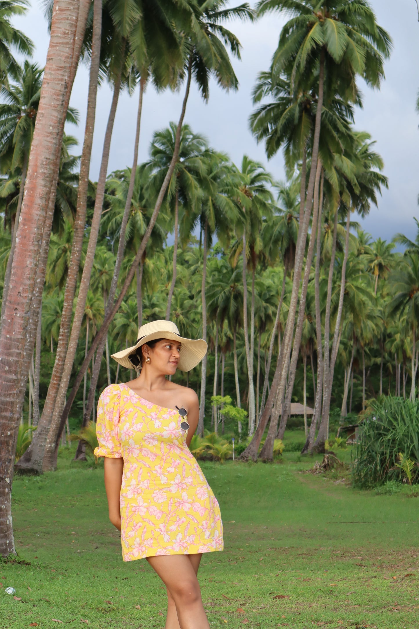 Flower Child One Shoulder Dress