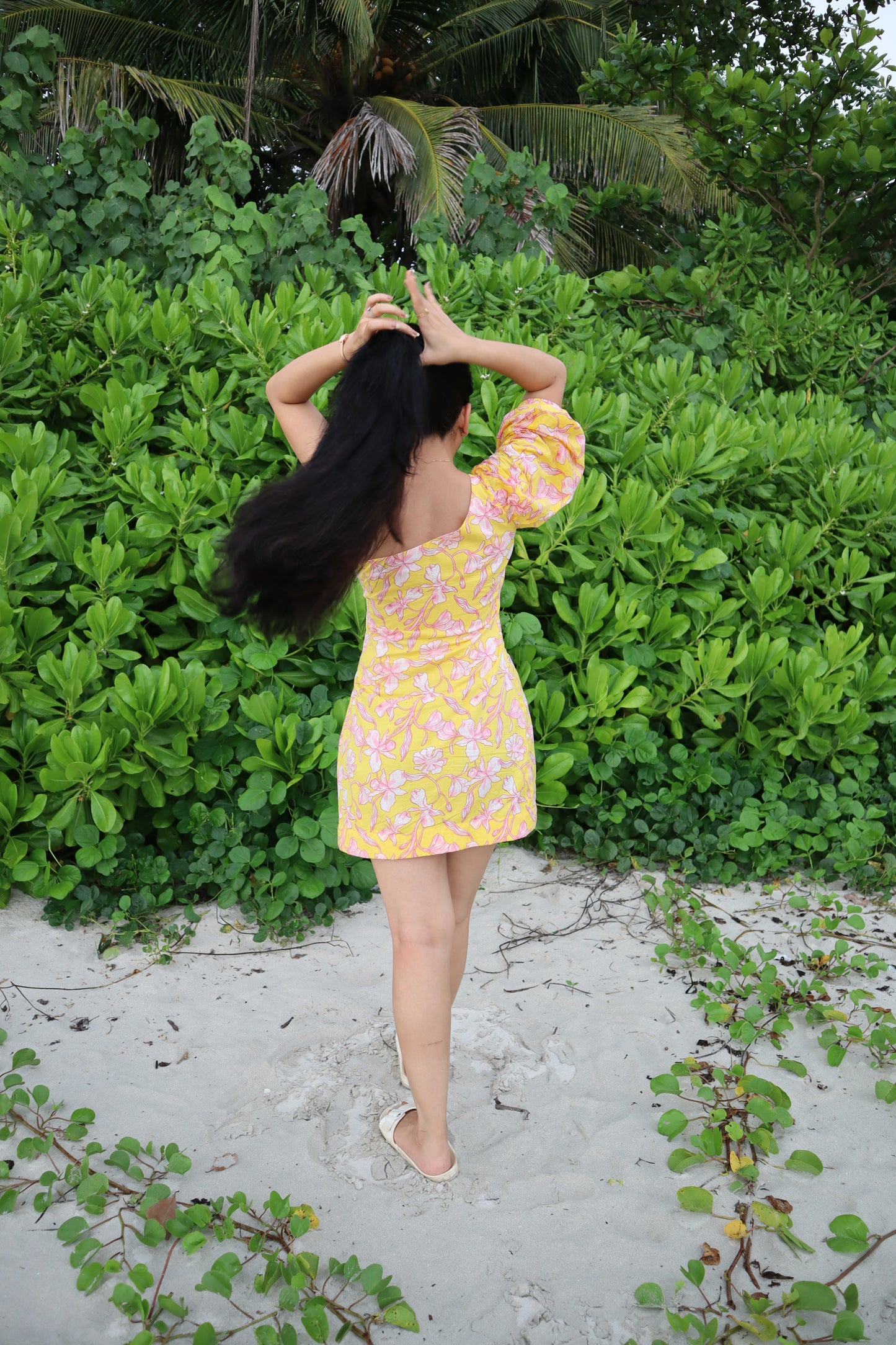 Flower Child One Shoulder Dress